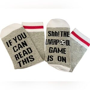 Novelty Fans Gift Socks If You Can Read This SHHH The LIVERPOOL Game Is On